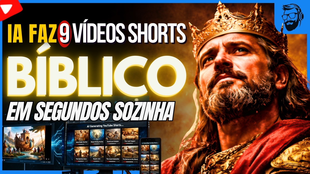 Essa IA Cria 9 Vídeos Shorts Bíblico já editado (Técnica M.N.L) - Tubefy