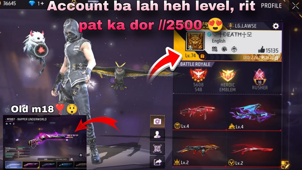 Account ba heh level haka dor ka ba tad 🎀🙃 | peit kloi ki to ba kwah account ba tad ka dor 💗☺️