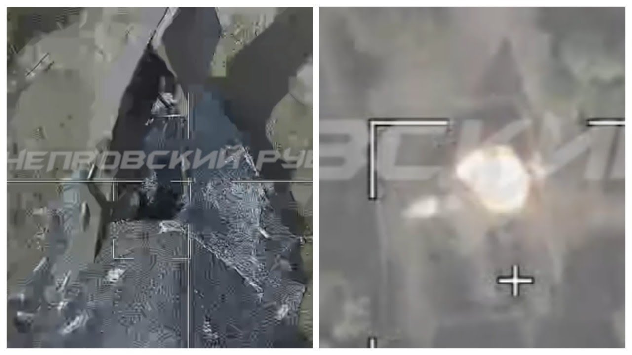 Russian forces take out Ukrainian electronic warfare station in an accurate Lancet drone strike