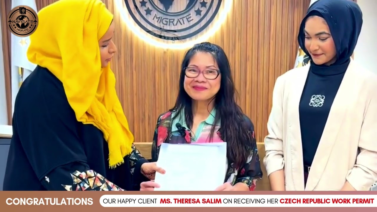 Czech Republic Work Permit Approved in Just 2 Months | Success Story of Ms. Theresa Salim 🇨🇿✨