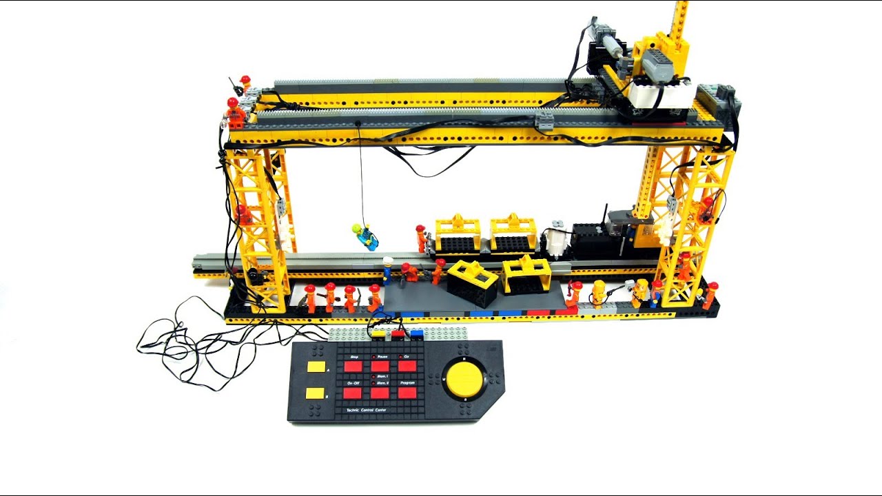 Lego Monorail Cargo Terminal with a Technic Control Center