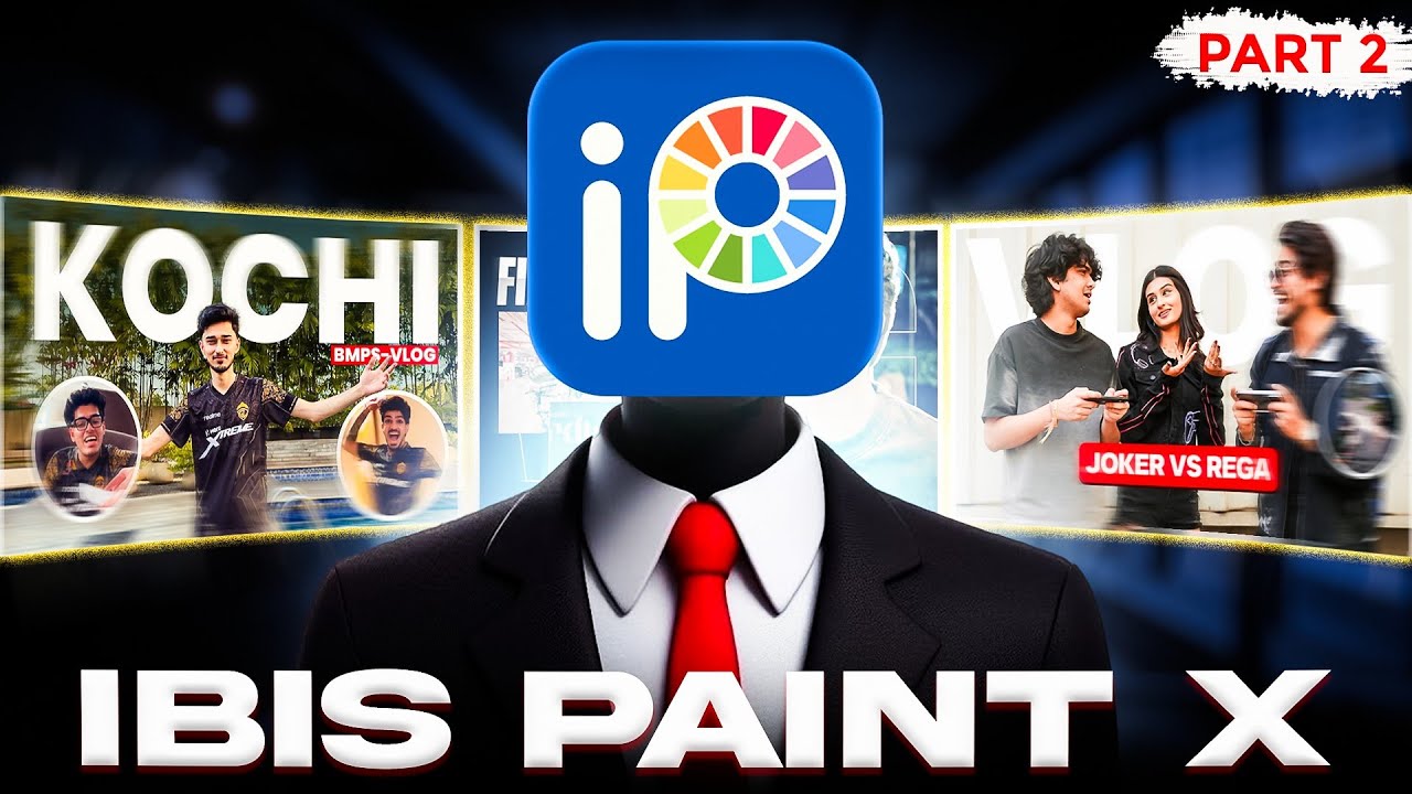 How to make Vlog thumbnail in Ibis Paint X FULL Course in Hindi | Part 2 | vlog thumbnail tutorial