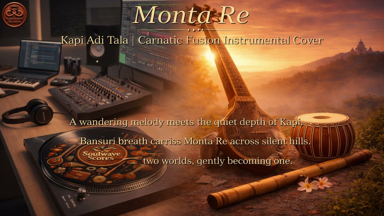 Monta Re | Carnatic Fusion Instrumental Cover | Raga Kapi | Adi Tala