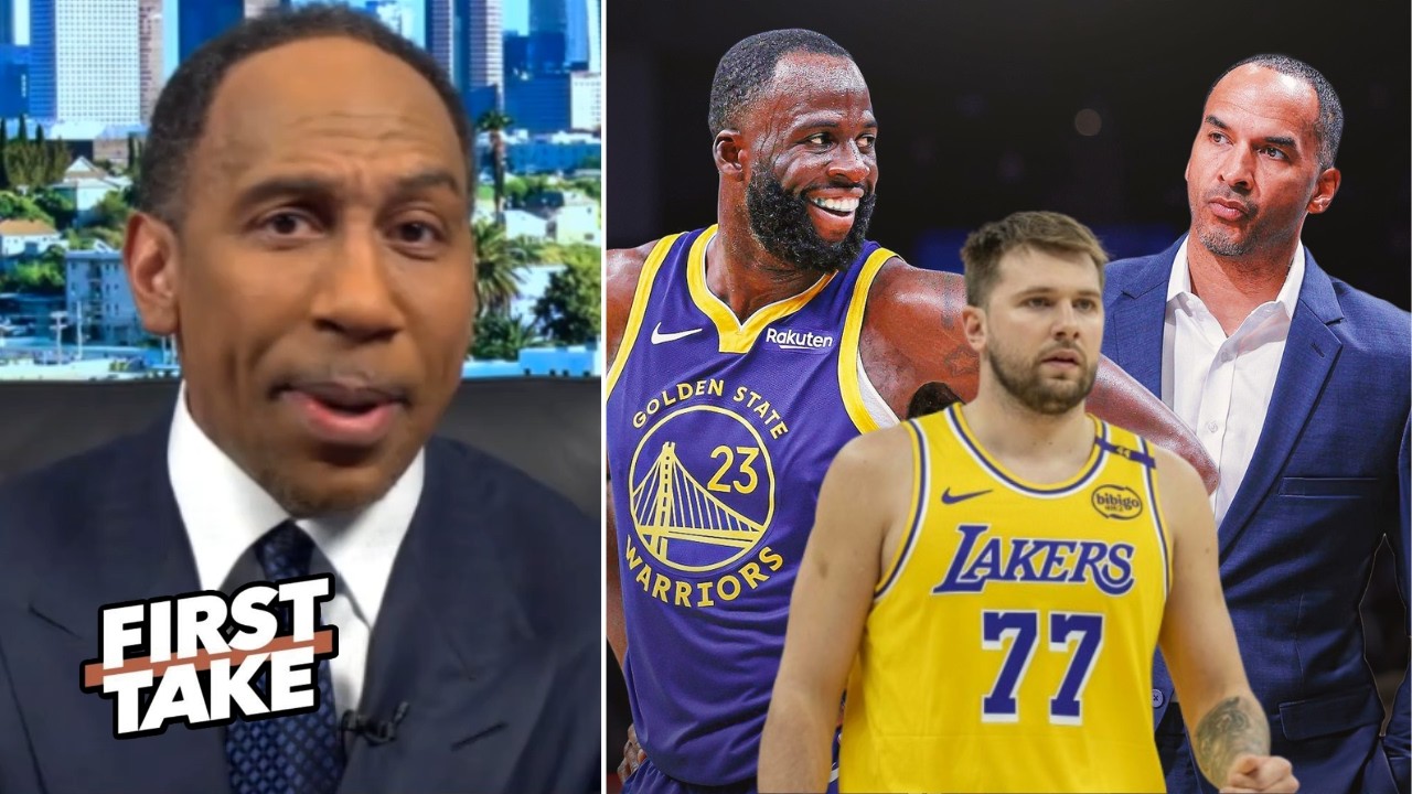 FIRST TAKE | No one wants to be a Lakers - Stephen A. breaks Draymond defends Nico in Luka trade
