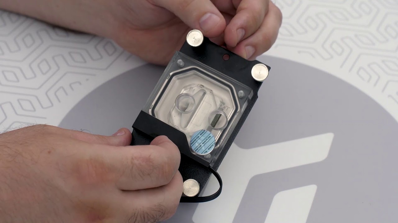 Установка водоблока EK-Classic на сокет AMD AM4