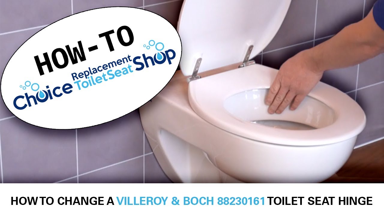 How to Fit A Villeroy & Boch 88230161 Toilet Seat Hinge