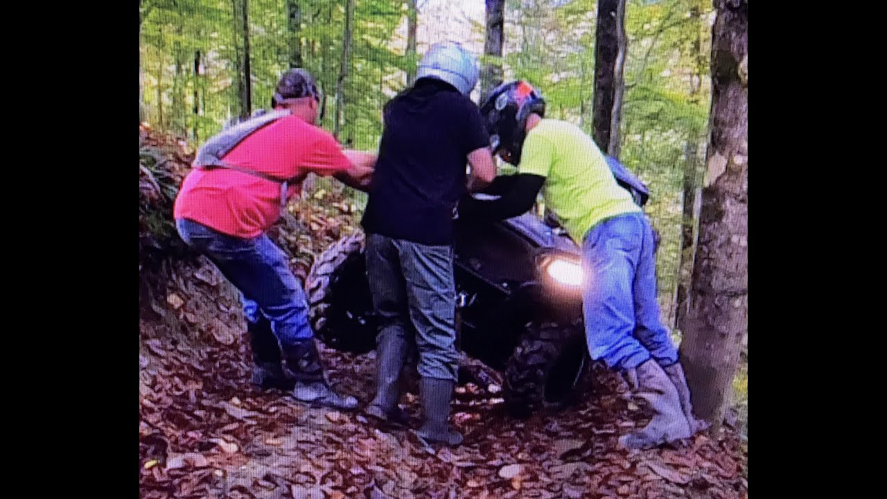 Muddy ATV Ride and Near Tip Over at Wayne National Forest (Pine Creek)