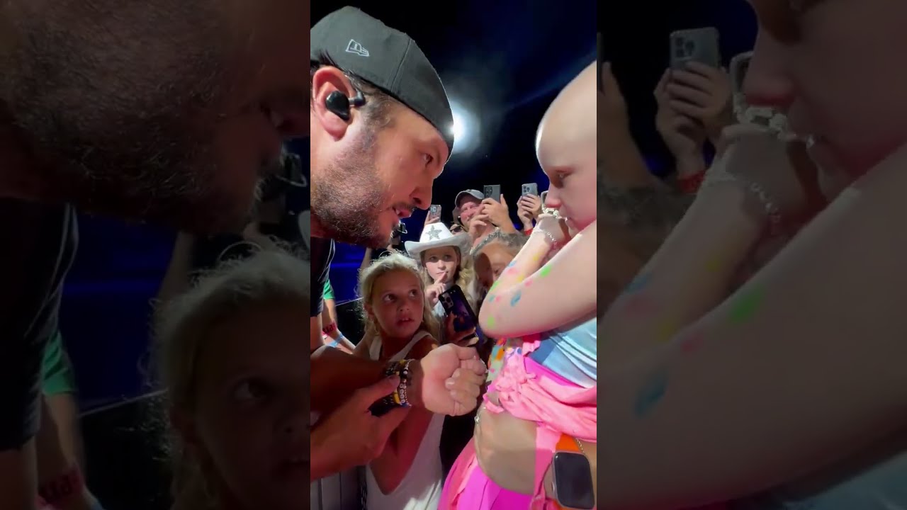 Luke Bryan Comes Off Stage to Hug Young Cancer Survivor Fan