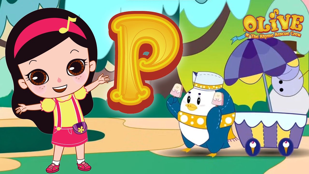 Precious Penguin |  Letter P - Learn ABC for Kids | Olive and the Rhyme Rescue Crew