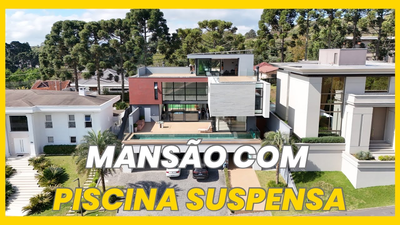 Casa de luxo à venda em Curitiba | Vista Alegre com piscina suspensa | R$ 8.800.000