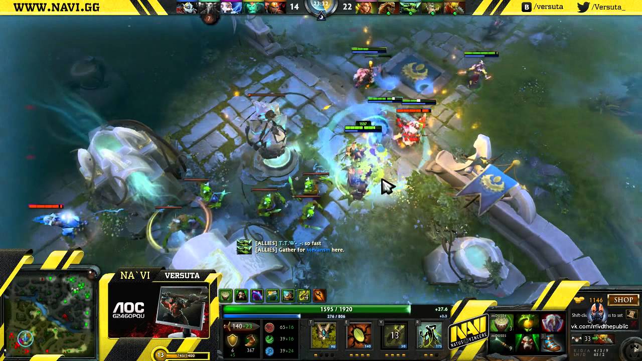 VeRsuta Stream [21.08.2014] - Treant Protector - Четвертая игра
