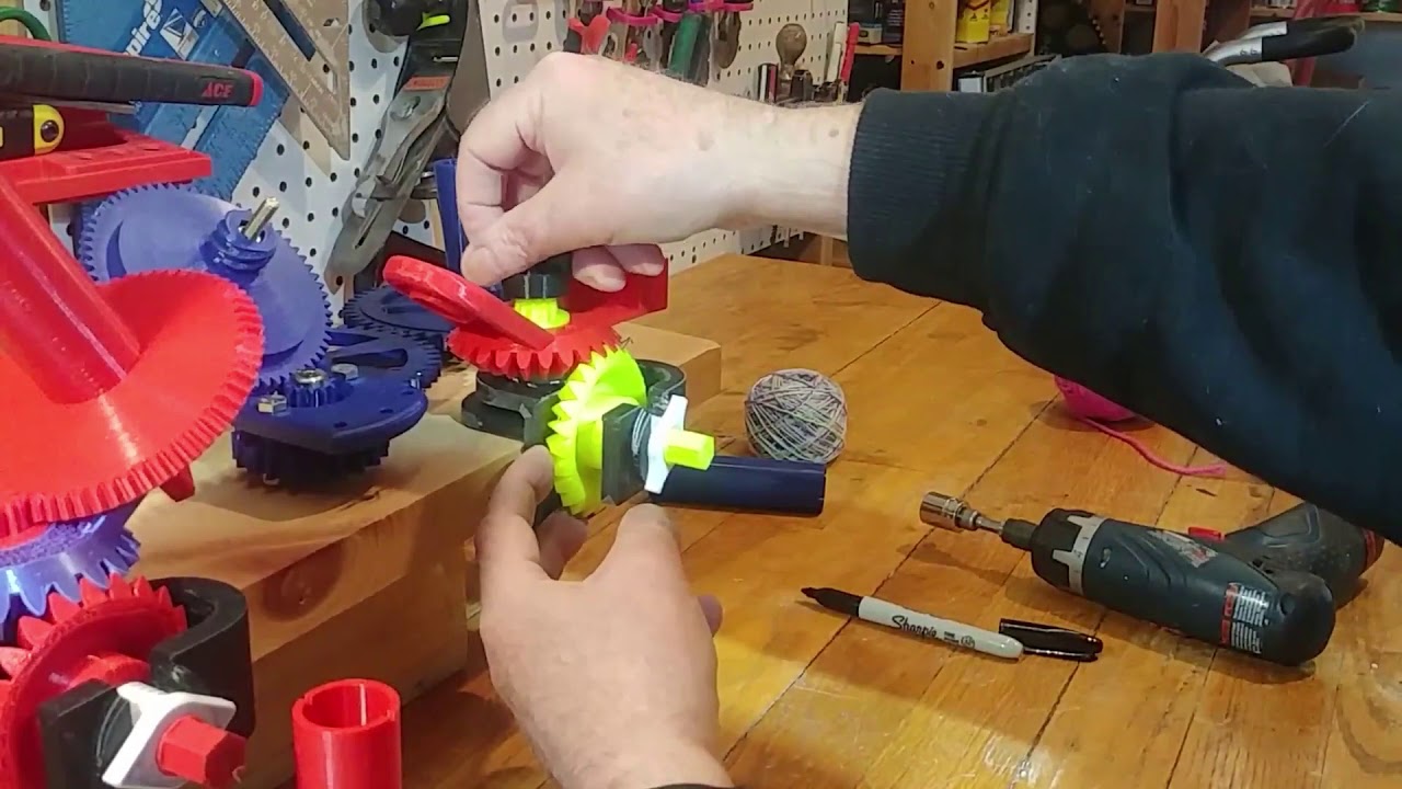3D Printed Wool Winder Demo