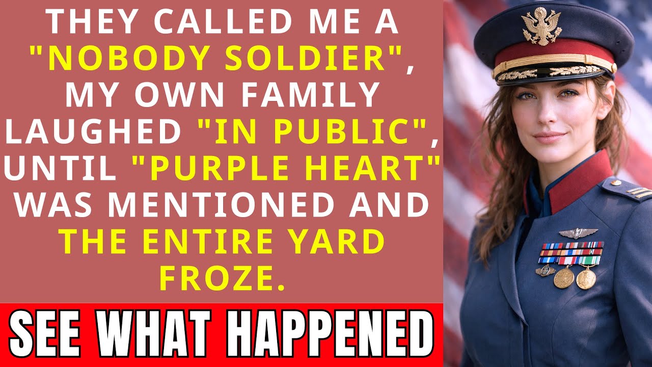 THEY MOCKED ME AS A “NOBODY” SOLDIER — UNTIL THE PURPLE HEART WAS MENTIONED