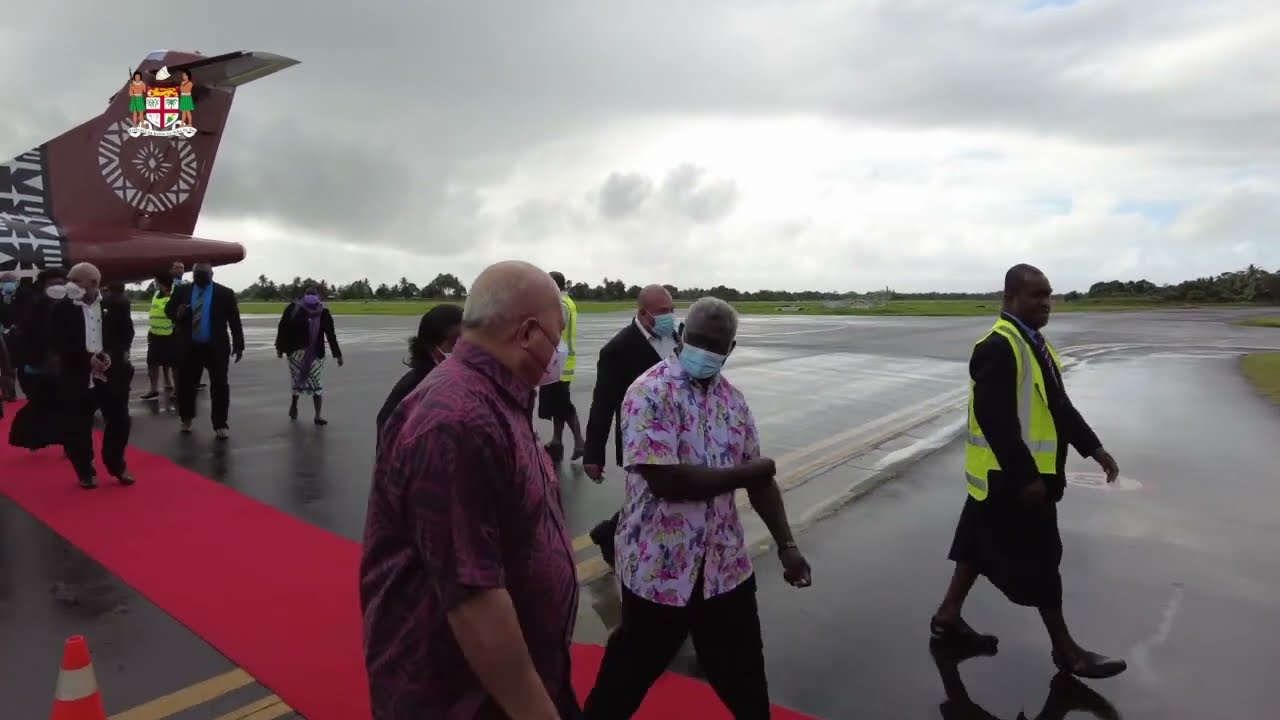 Pacific Island Forum Leaders arrival at Nausori airport