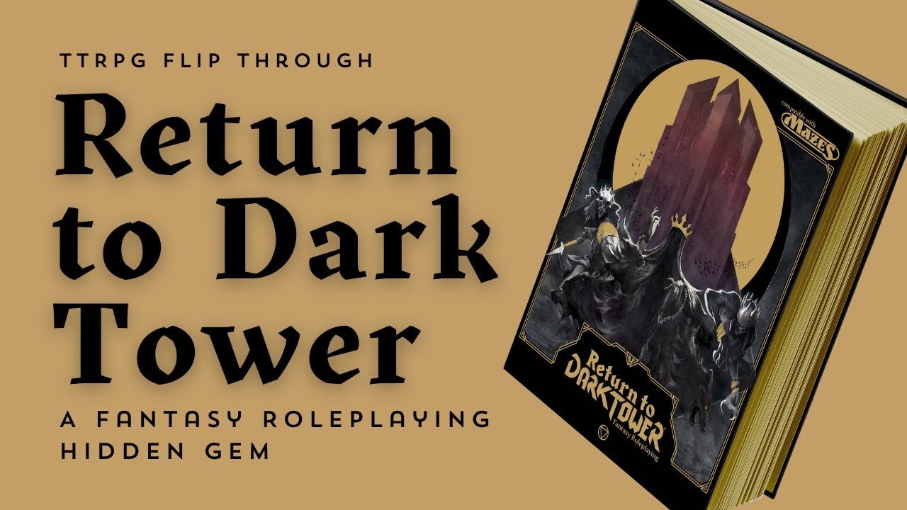 TTRPG Flip Through #15: Return To Dark Tower Fantasy Roleplaying  #ttrpg #fantasybooks #flipthrough