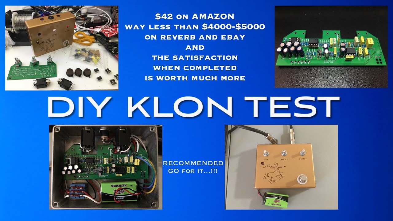 DIY KLON TEST - $42 DIY KIT vs. $5000 for OVER PRICED ORIGINAL