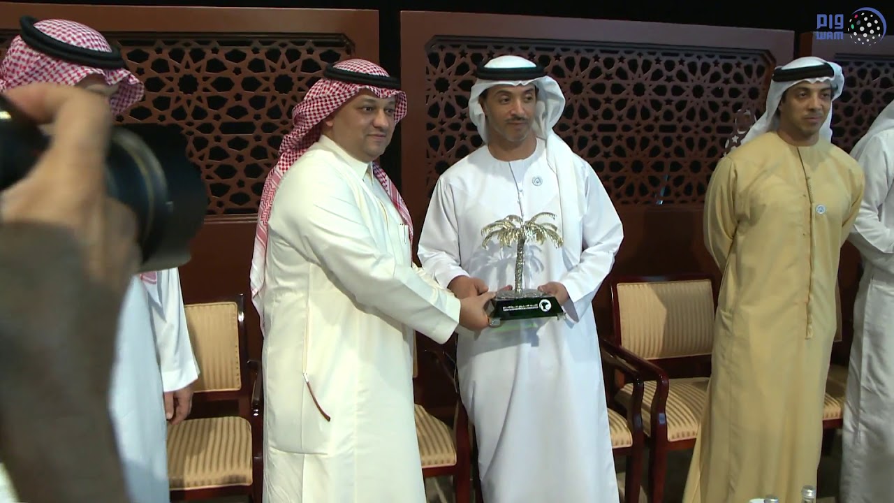 هزاع بن زايد يستقبل رئيس وأعضاء الاتحاد السعودي لكرة القدم