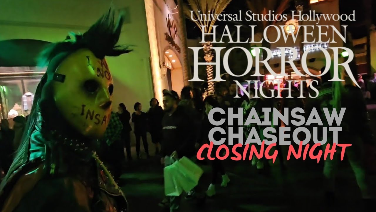 Universal  HHN | Closing Night 2024 | Chainsaw Chaseout | Full Show