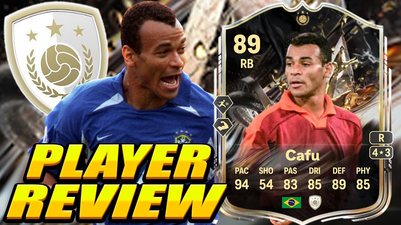 He LOCKS DOWN THE FLANK 🔒🔥 89 Trophy Titans Cafu SBC Review! 89 Cafu Player Review! 89 Icon Cafu SBC