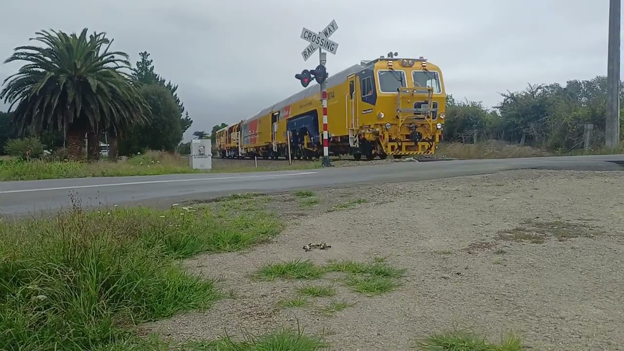 Kiwirail beautiful track maintenance train