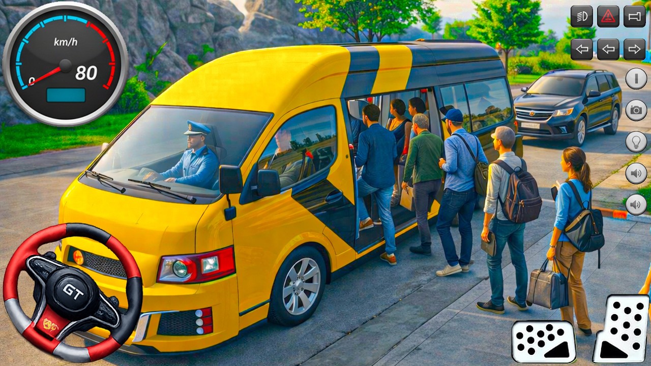 Realistic City Van Driving: Vietnam van driving simulator pick city passengers - android gameplay