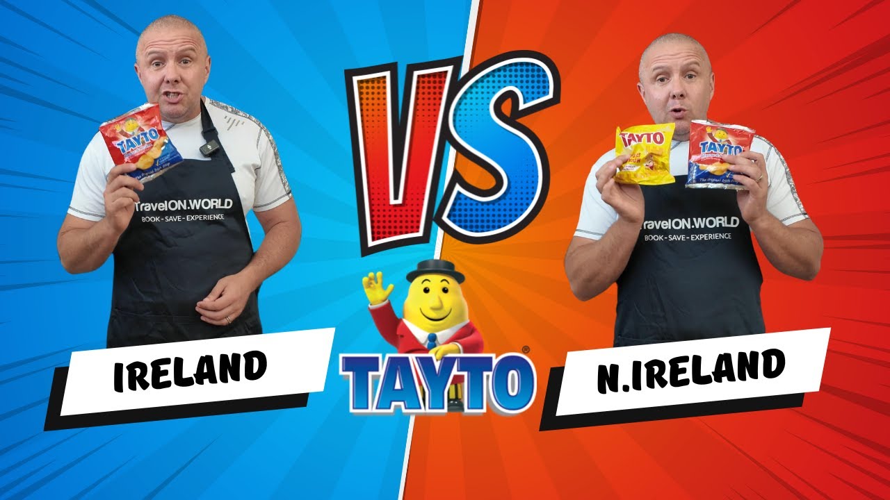 I Was Shocked At The Difference?: Ireland vs Northern Ireland! 🥪 Best Tayto Cheese & Onion Sandwich?