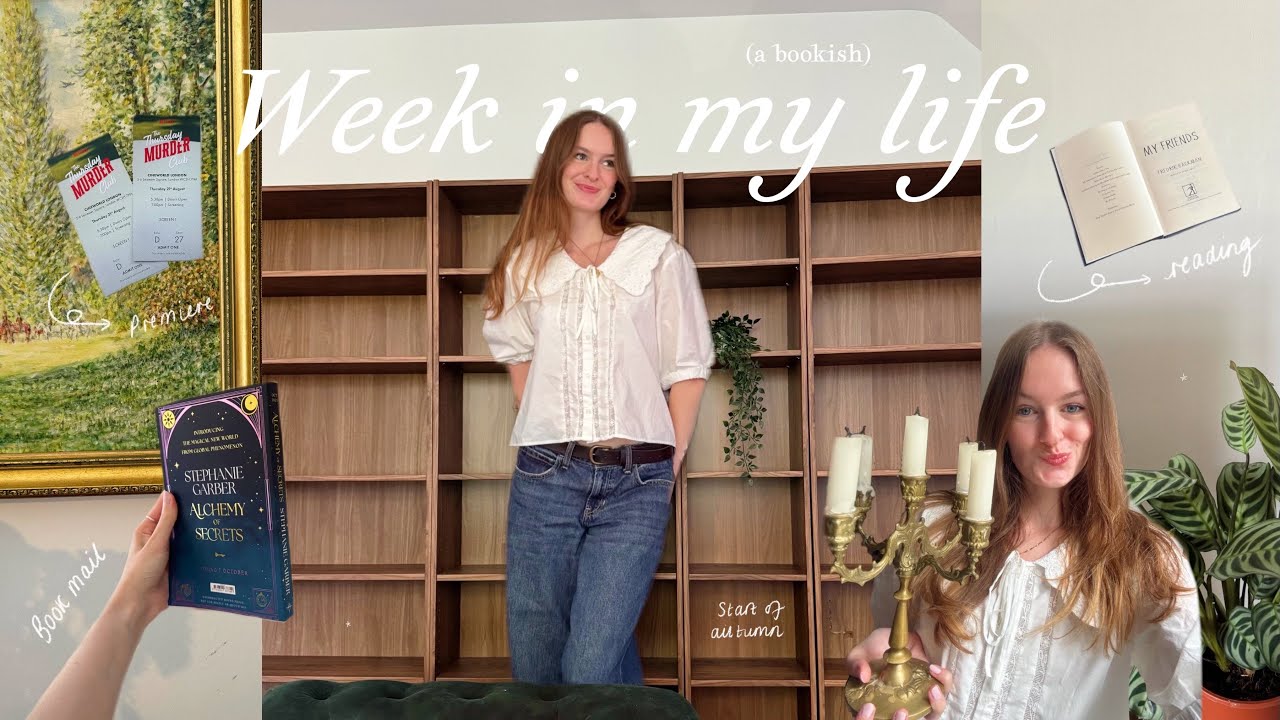 a (bookish) week in my life 📚⭐️ the start of autumn, book haul, new bookshelves + a premiere