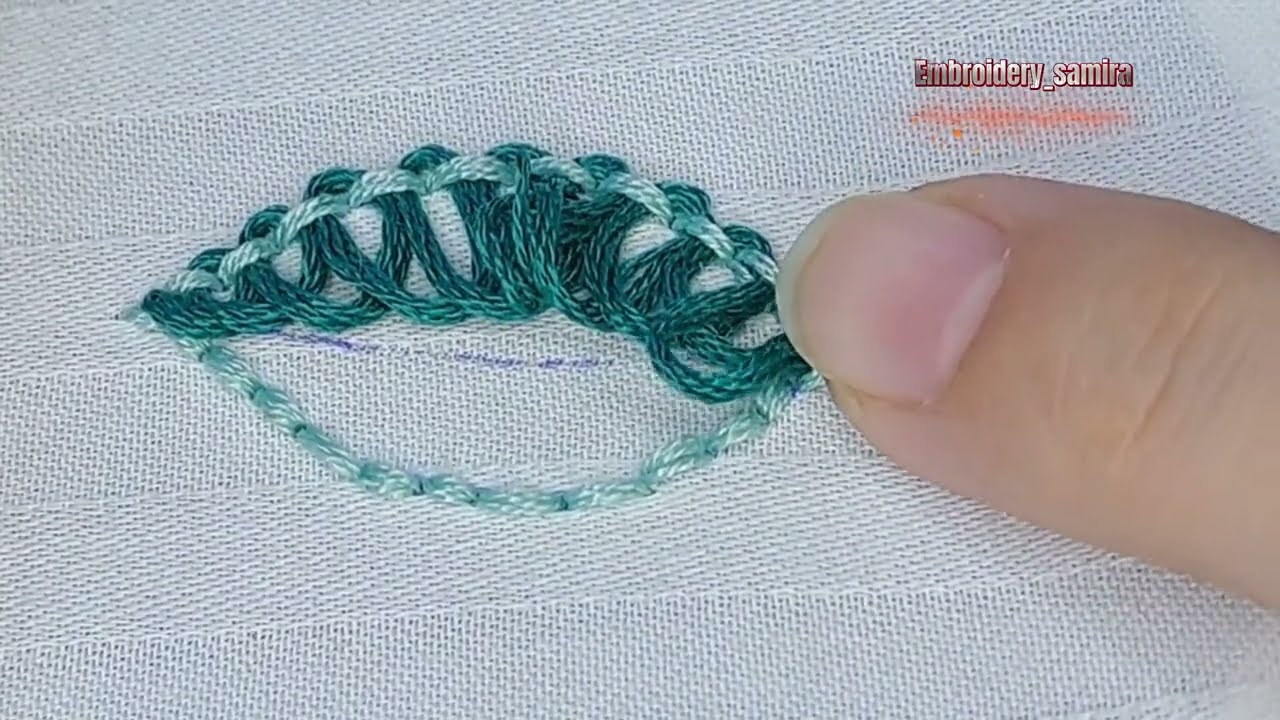 Easy and Simple Embroidery with a New Leaf Stitch