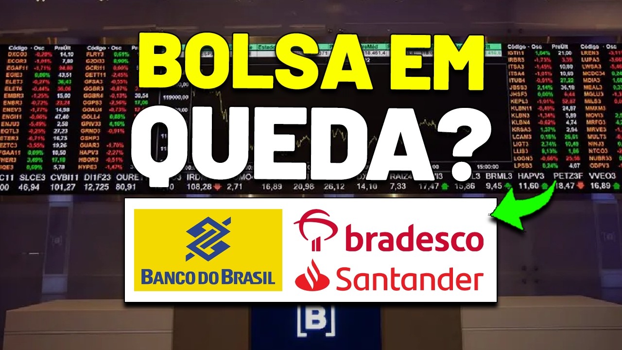 🚨OS ESTRANGEIROS est&atilde;o SAINDO DA BOLSA? IBOV CORRIGINDO? BANCOS EM QUEDA? BBAS3 BBDC4 SANB11