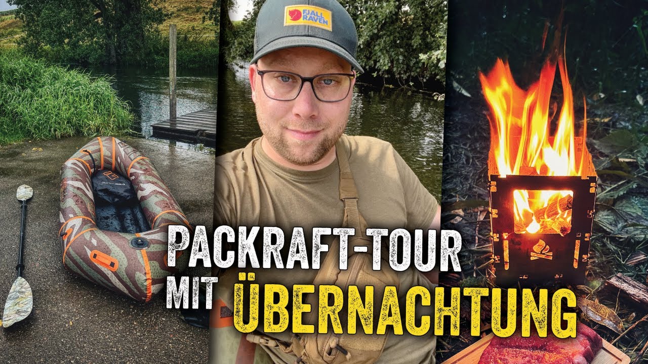 Packraft Tour mit Overnighter in der Hängematte | Extasea Packraft 255