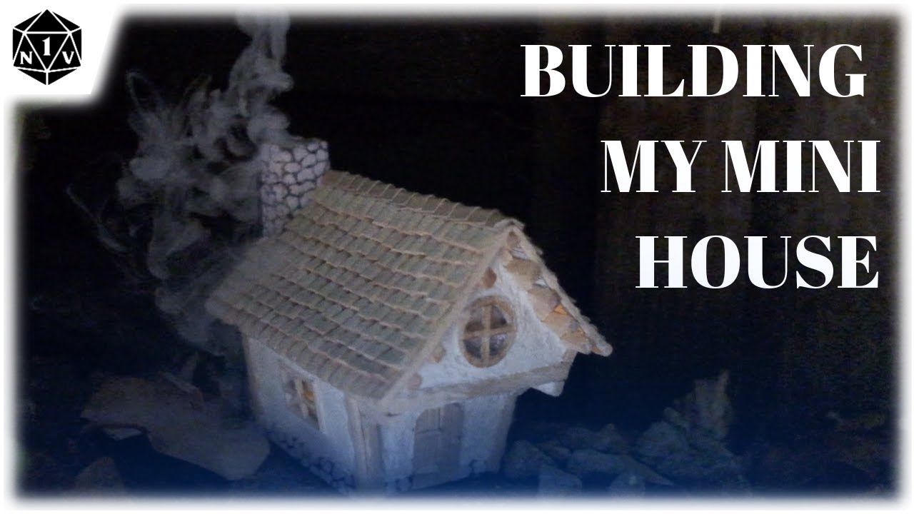 Medieval house for DND, Card board and BALSA WOOD shingles