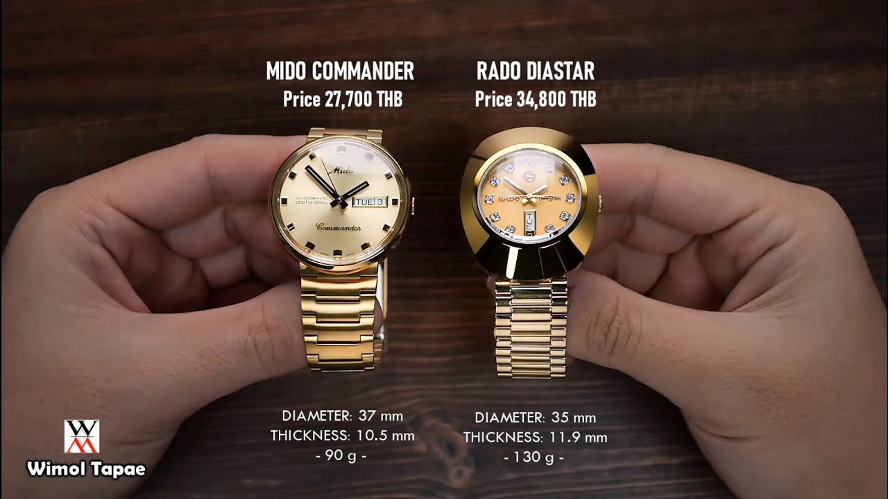 เรือนไหนทนกว่ากัน? Mido Commander VS Rado Diastar - Wimol Tapae