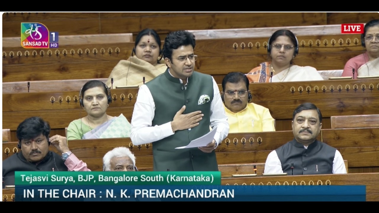 LS | Tejasvi Surya | Delimitation Bill 2026 & Constitution (131st Amendment) Bill | UT Laws Amend.