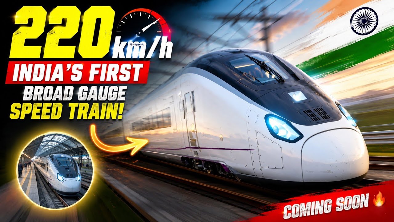 भारत की पहली 220 Kmph Broad Gauge Train Confirm! | Next Gen Vande Bharat Official Update