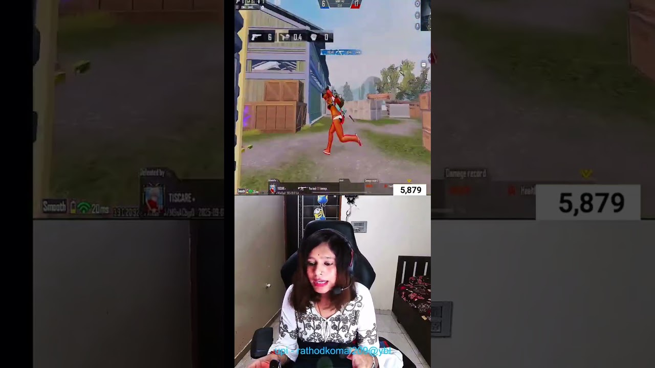 Girl Streamers VS @T1SCARE 1V1 TDM CHALLENGE #bgmi #pubg #pubgmobile #shorts