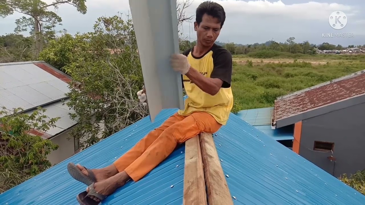 Tutorial pemasangan Seng Bubung atap lebih presisi