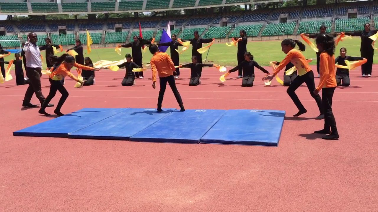 PSBB SPORTS DAY gymnastics Drill by Siruseri students