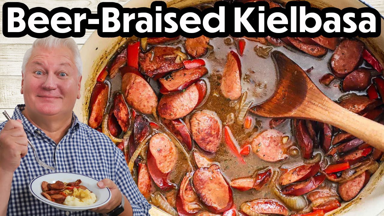ULTIMATE COMFORT: Beer-Braised Kielbasa and Peppers