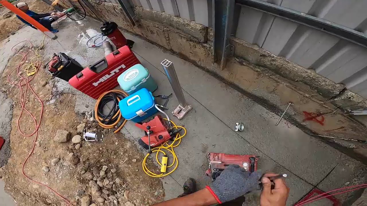 天啊HILTI的铣孔機 DD 120 及DD 160操作  這到底是要操死老闆......線上支援抽水機應用