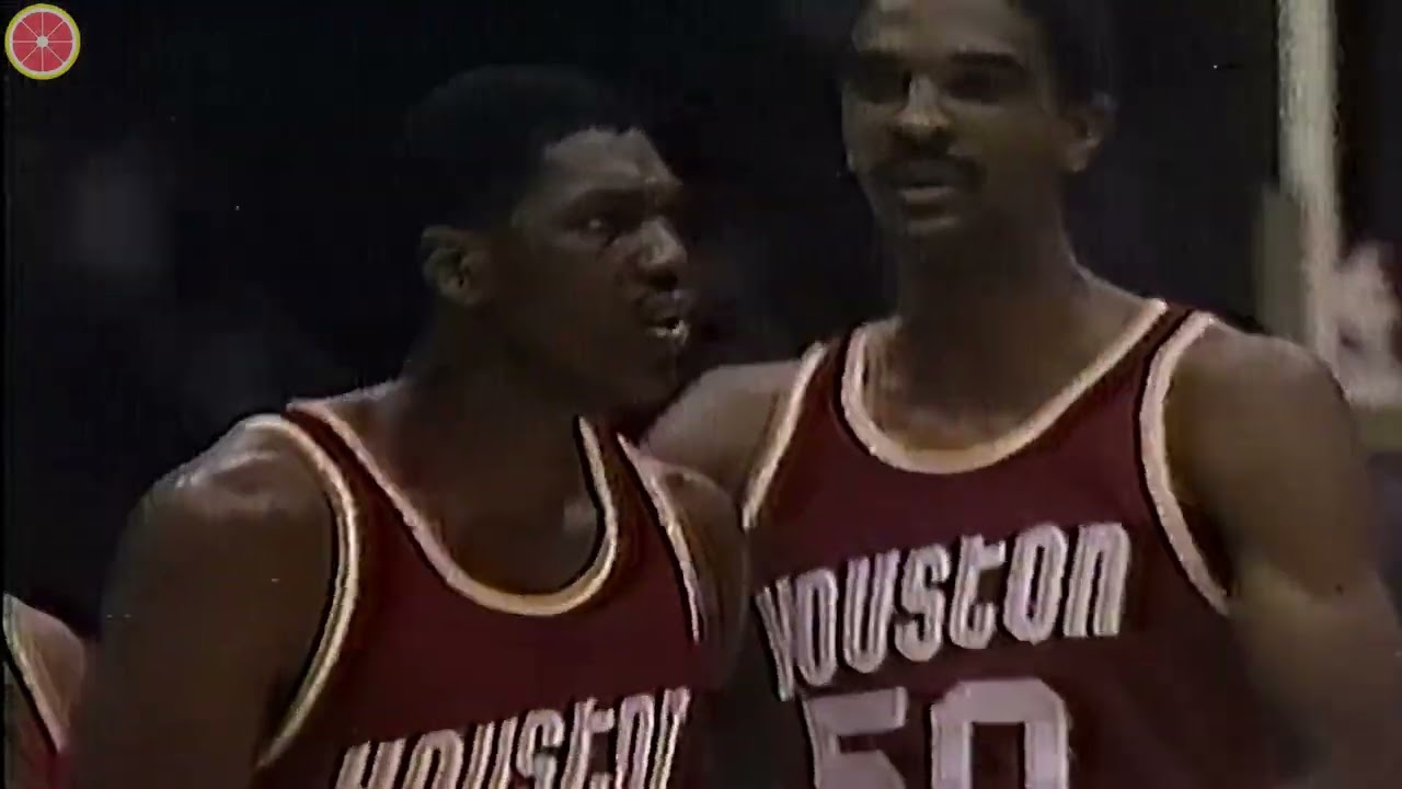 Ralph Sampson 1 second game winning buzzer beater！1986 NBA WCF Rockets vs Lakers Game 5