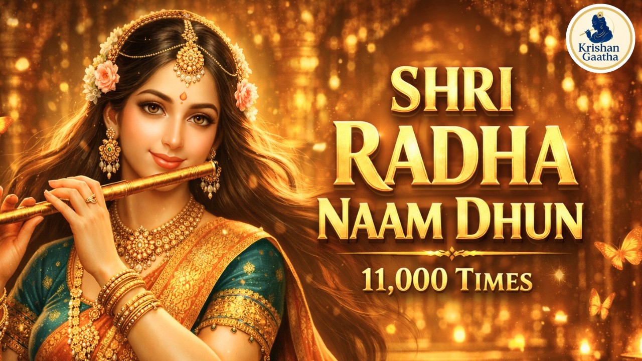 अखंड श्री राधा नाम जप 11000 Baar Shri Radha Naam Jaap #radha Naam Dhun | राधा राधा I Krishan Gaath14
