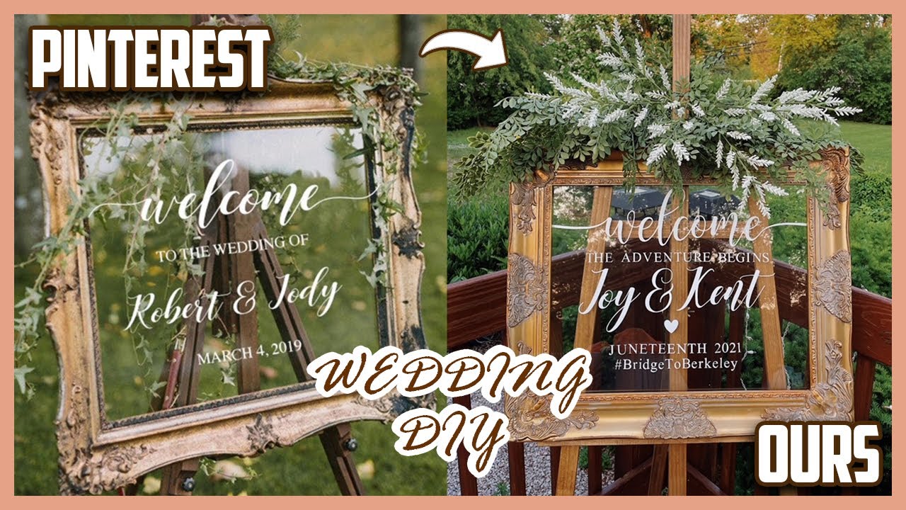 DIY WELCOME WEDDING SIGN! ✽ budget friendly rustic bohemian decor ✽