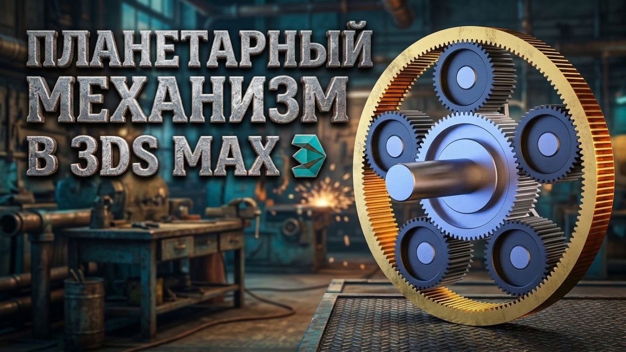 Риггинг и анимация Планетарного Механизма в 3ds Max
