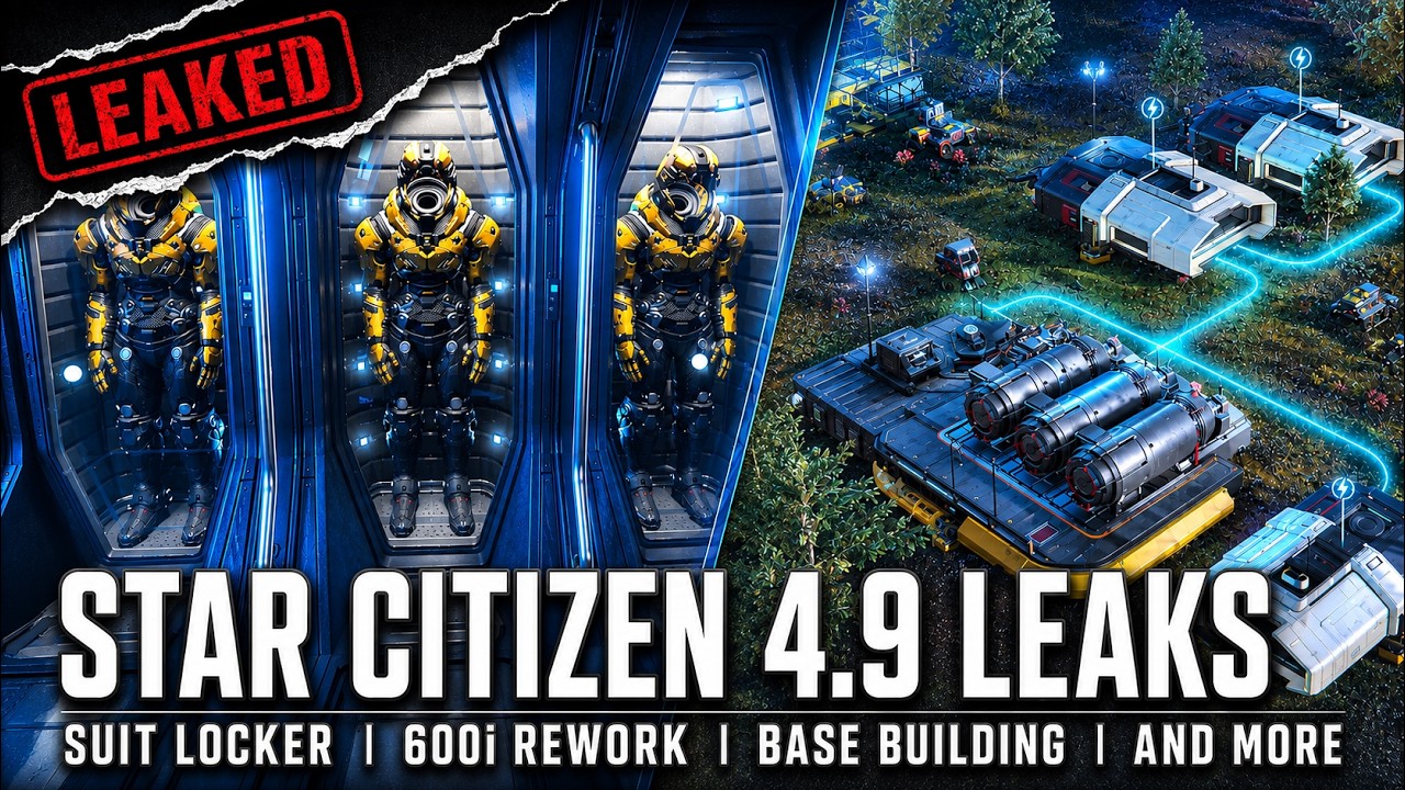 Star Citizen LEAKS: Suit Lockers, Base Building 2027 & 600i Rework