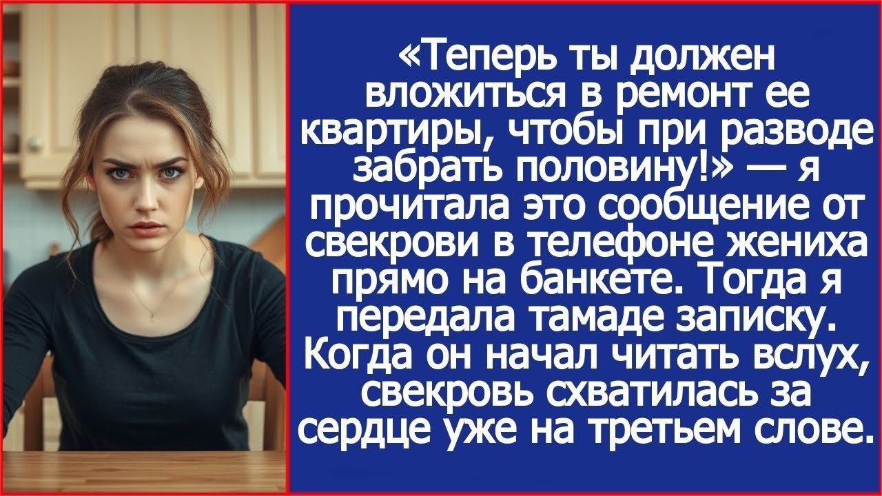 «Вложись в ремонт, чтобы при разводе отсудить половину!» — смс в телефоне жениха от его матери