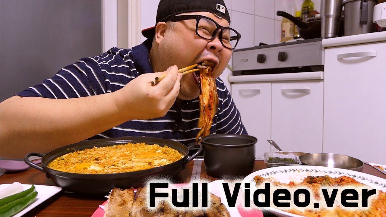 「Full Video」11월23일_삼겹살,김치,라면먹방 풀버전 Mukbang Eatingshow [Pork belly, Kimchi, Ramen]