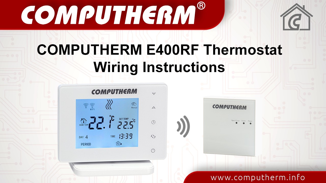 COMPUTHERM E400RF termosztátok bekötési útmutatója