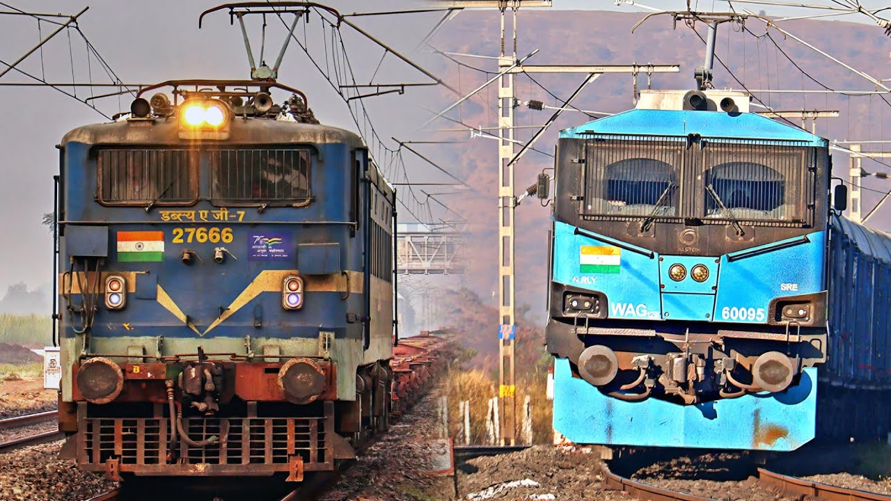 🔥 WAG-7, WAG-9 & WAG-12 Thunder! Epic Freight Locomotives Crushing Loads | Indian Railway Power Show