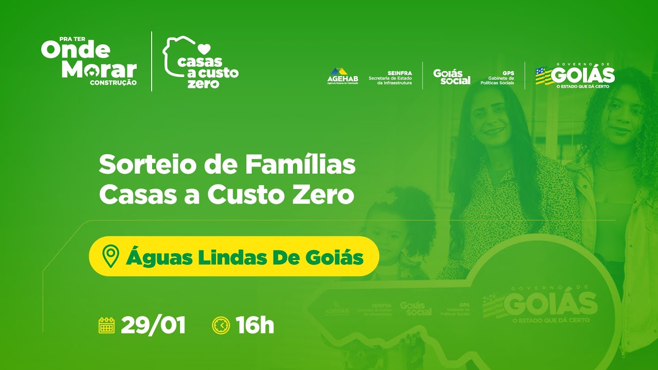 Sorteio de Famílias em Águas Lindas de Goiás