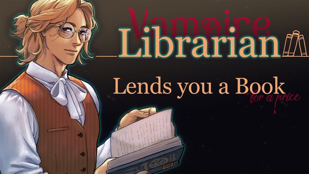 [M4A] Vampire Librarian Lends You a Book [ASMR roleplay][Vampire feeding] Chapter 1